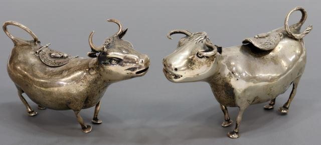 Appraisal: lot of Sterling silver cow creamer and sugar Ludwig Neresheimer