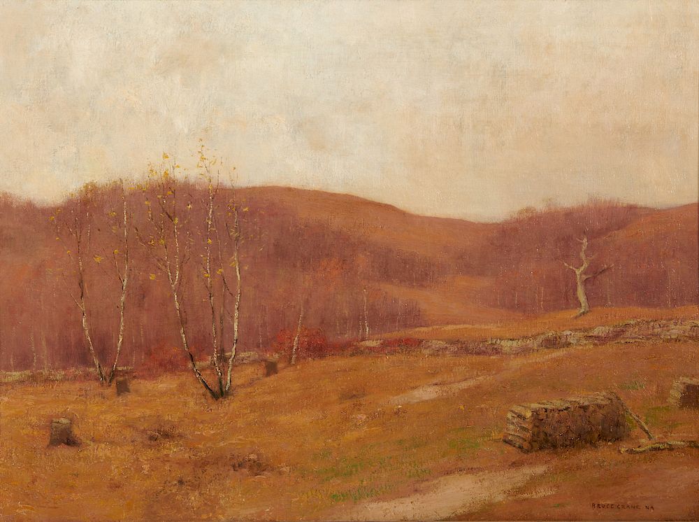 Appraisal: ROBERT BRUCE CRANE American - Month of November oil on