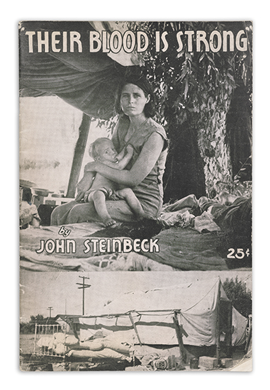 Appraisal: STEINBECK JOHN Their Blood is Strong A set of all