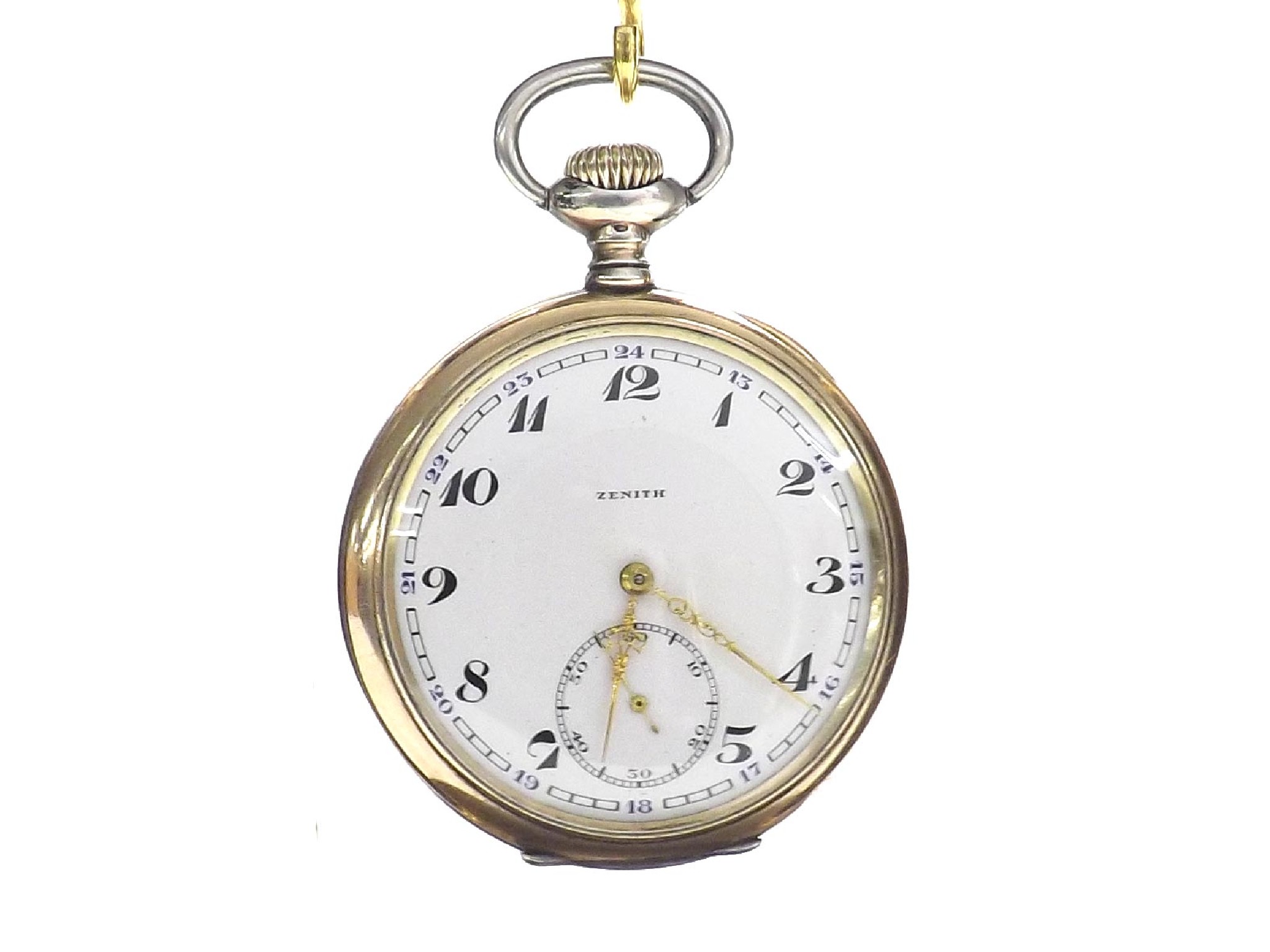 Appraisal: Zenith white metal lever pocket watch movement no the dial