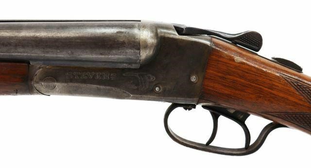 Appraisal: Stevens Side by Side shotgun gauge barrels with bead center