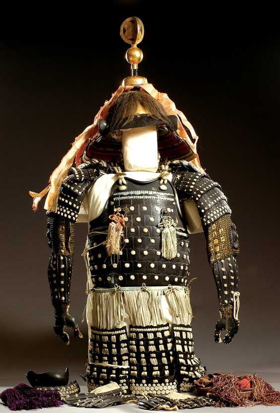 Appraisal: ANTIQUE JAPANESE SAMURAI ARMOR Suit of antique Japanese samurai armor