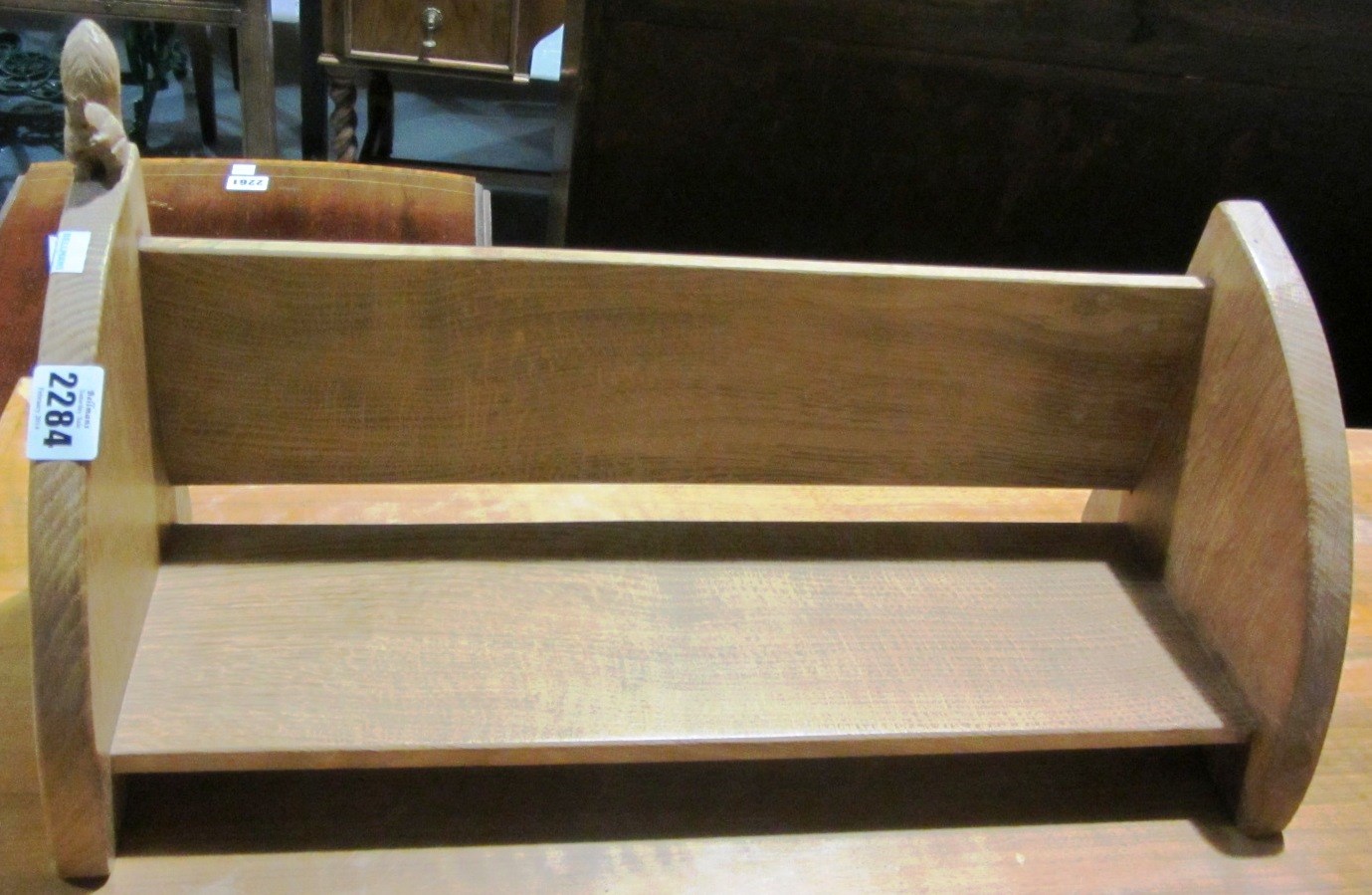 Appraisal: A th century 'Squirrelman' oak book trough