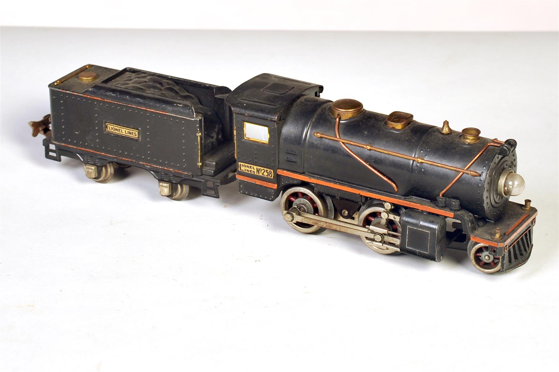 Appraisal: LIONEL O GAUGE CONSIST WITH - - STEAM TWO PASSENGERS