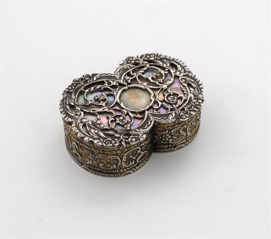 Appraisal: A late-Victorian silver-gilt trinket box