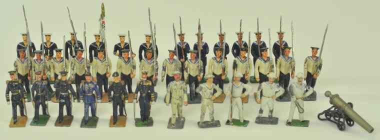 Appraisal: LOT OF HEYDE SAILORS Lot includes marching sailors six at