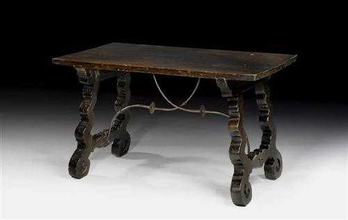 Appraisal: WALNUT TABLE Early Baroque Italy or Spain th century With