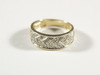 Appraisal: LADY'S RING - K gold and diamond wide band ring