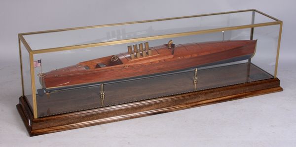 Appraisal: Exceptional mahogany speedboat of the 'Dixie II' a gold cup