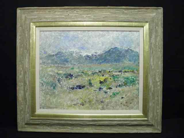 Appraisal: Charles Berninghaus oil on board painting of a mountainous meadow