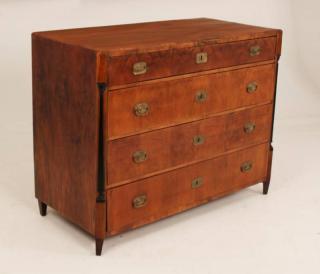 Appraisal: EARLY TH C CONTINENTAL WALNUT COMMODE EARLY TH C CONTINENTAL