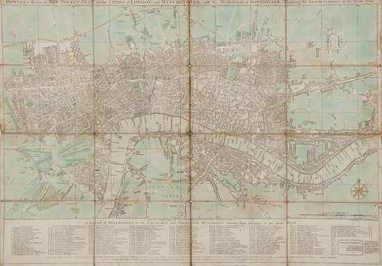 Appraisal: Bowles Carington Bowles's Reduced New Pocket Plan of the Cities