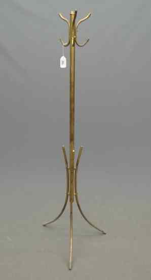 Appraisal: Brass hat rack '' Ht