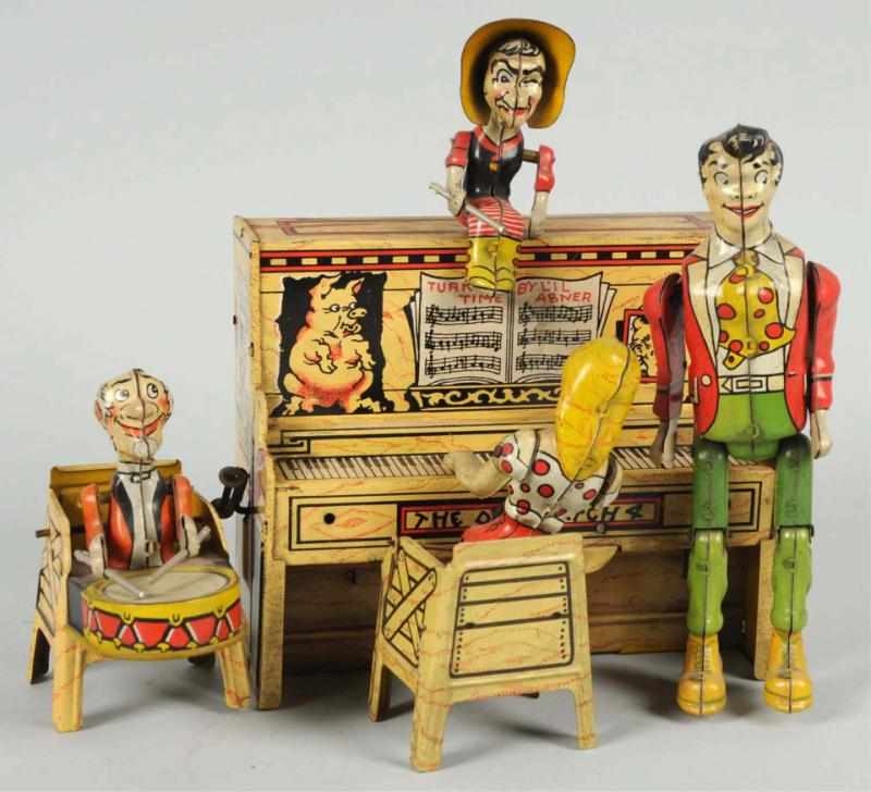 Appraisal: Tin Litho Unique Art Lil' Abner Band Wind-Up Toy American