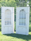 Appraisal: CORNER CABINETS - Pair of custom pine corner cabinets heavy