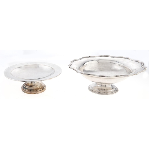 Appraisal: A George V silver fruit bowl on foot cm diam