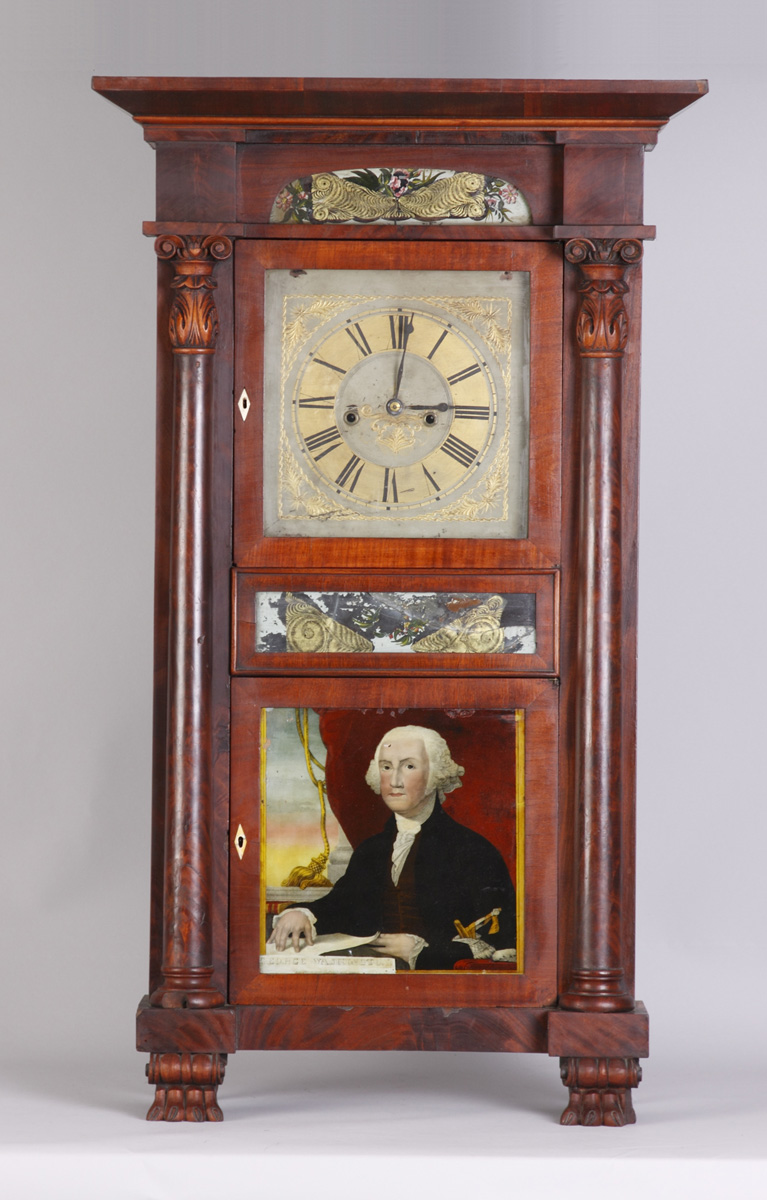 Appraisal: Marshall Adams Seneca Falls NY Empire Shelf Clock Mahogany case