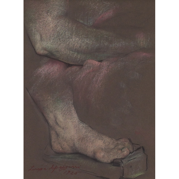 Appraisal: Luigi Spizzirri American b Study of Arm and Foot pastel