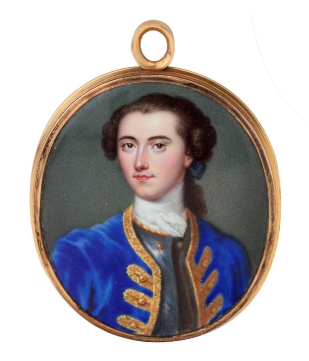 Appraisal: CHRISTIAN FRIEDERICH ZINCKE ANGLO-GERMAN - enamel on copper oval portrait