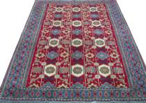 Appraisal: Another Kazak Carpet circa late th Century Carpet in vibrant