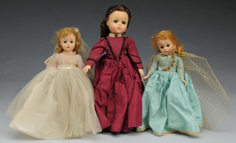 Appraisal: Lot of Madame Alexander Dolls Description American Ca s Lissy-faced