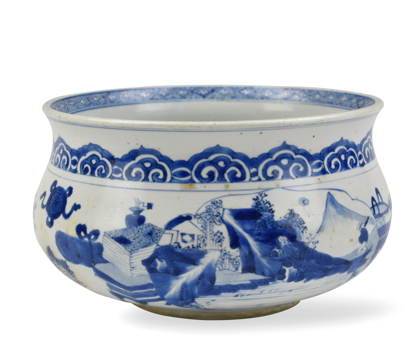 Appraisal: Chinese Kangxi Period painted with ruyi band to the shoulder