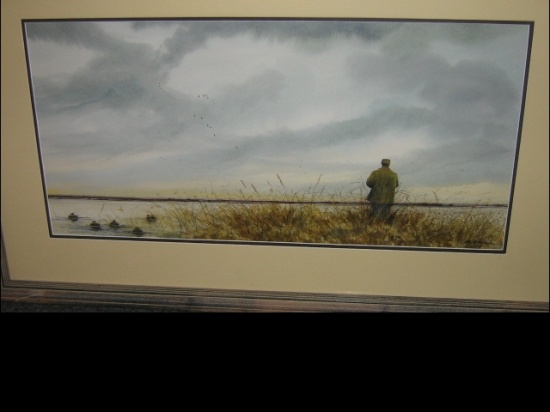 Appraisal: AL BARKER New Jersey Marshland Watercolor on paper x mm