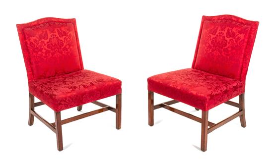 Appraisal: Sale Lot A Pair of George III Mahogany Side Chairs