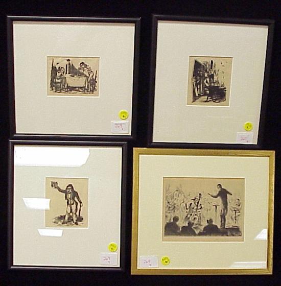 Appraisal: Jose Guadalupe Posada Mexican - three small etchings various subjects