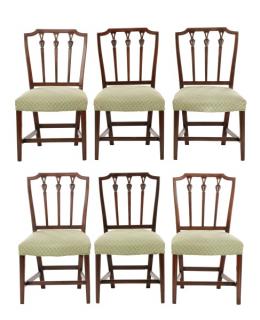 Appraisal: Mahogany Hepplewhite Dining Chairs th C English late th early