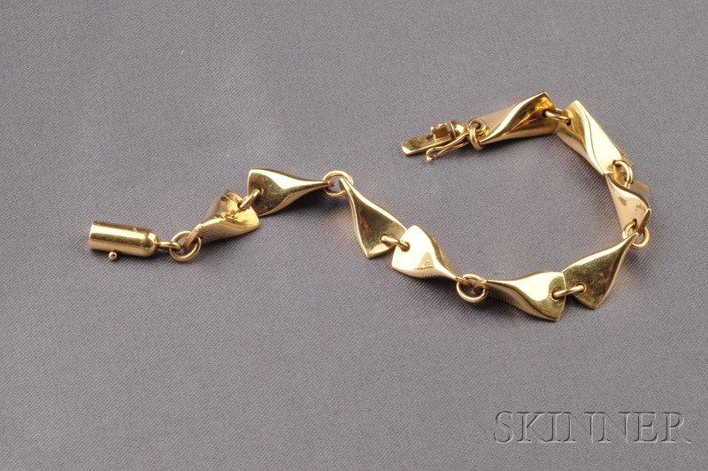 Appraisal: kt Gold Bracelet Georg Jensen post- mark no designed by