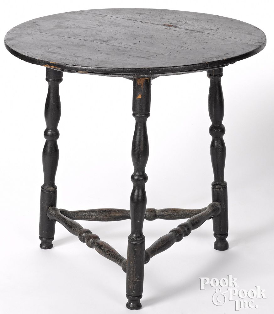 Appraisal: New England painted tap table New England painted tap table