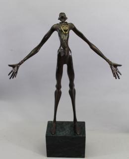 Appraisal: Patrick Villiers Farrow - Bronze Ringmaster mounted on marble base