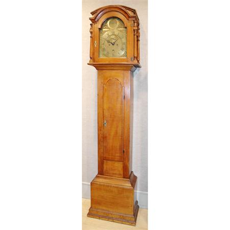 Appraisal: Queen Anne Style Maple Tall Case Clock Estimate -