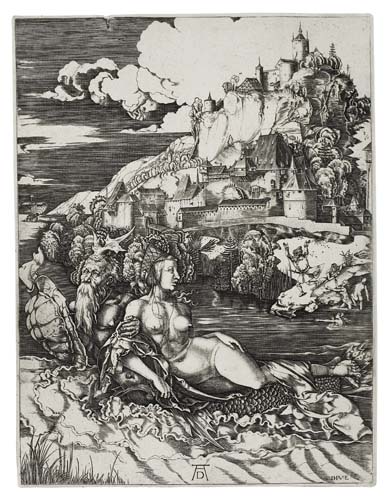 Appraisal: JOHANNES WIERICX after D rer The Sea Monster Engraving after