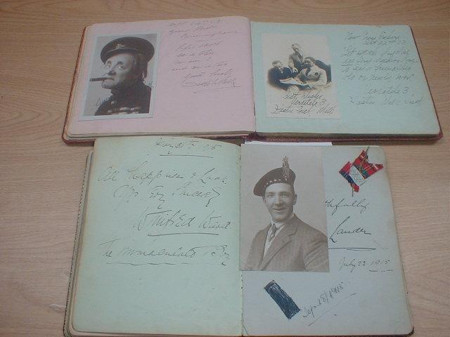 Appraisal: Two early thC Autograph Albums containing assorted music hall signatures