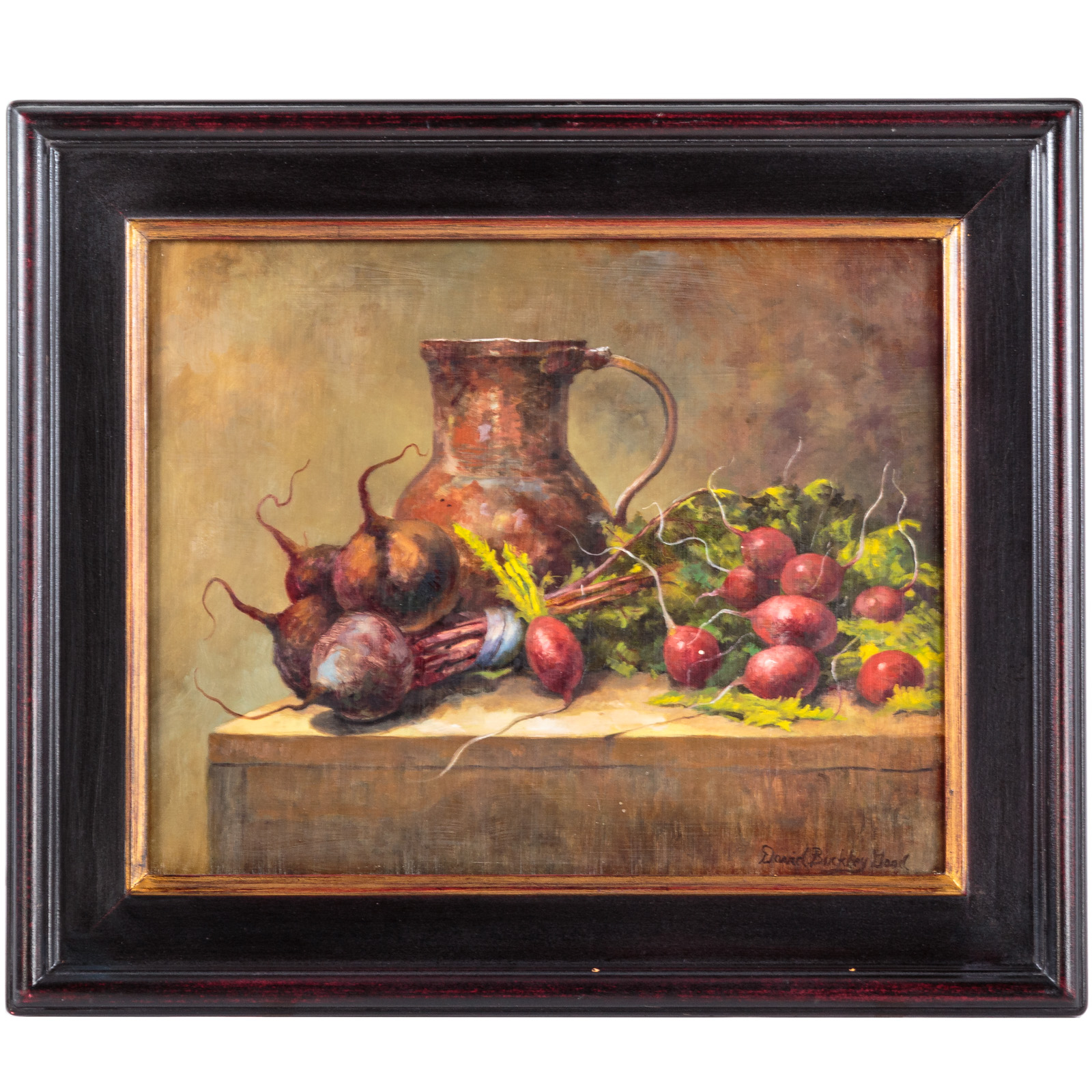 Appraisal: DAVID B GOOD BEETS AND POMEGRANATES OIL David Buckley Good