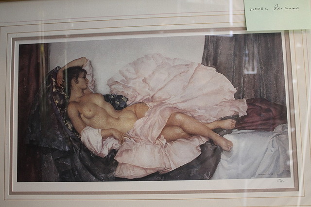 Appraisal: After William Russell Flint British - Model reclining numbered in