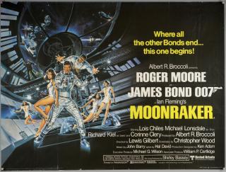 Appraisal: James Bond Moonraker British Quad film poster starring Roger Moore