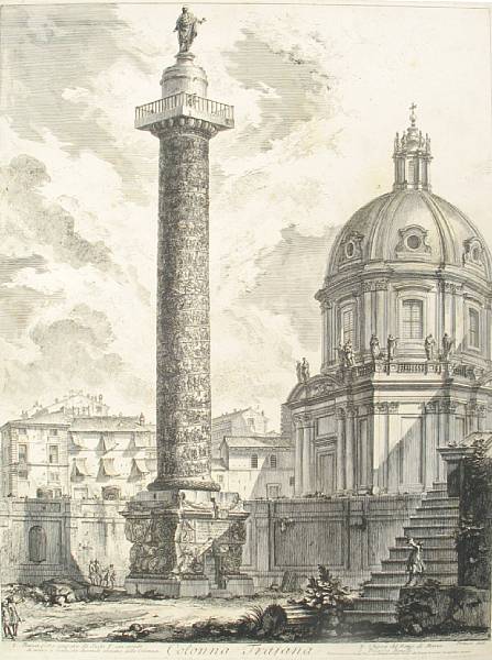 Appraisal: Giovanni Battista Piranesi Colonna Trajana from Vedute di Roma H