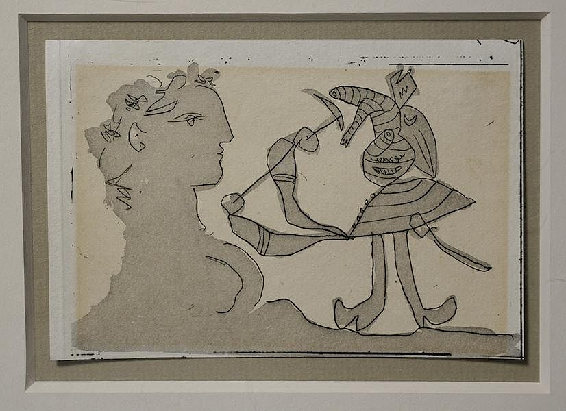 Appraisal: Etching aquatint Pablo Picasso Etching aquatint Pablo Picasso - from