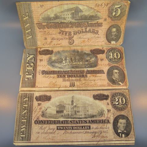 Appraisal: Confederate Richmond Virginia Notes issues