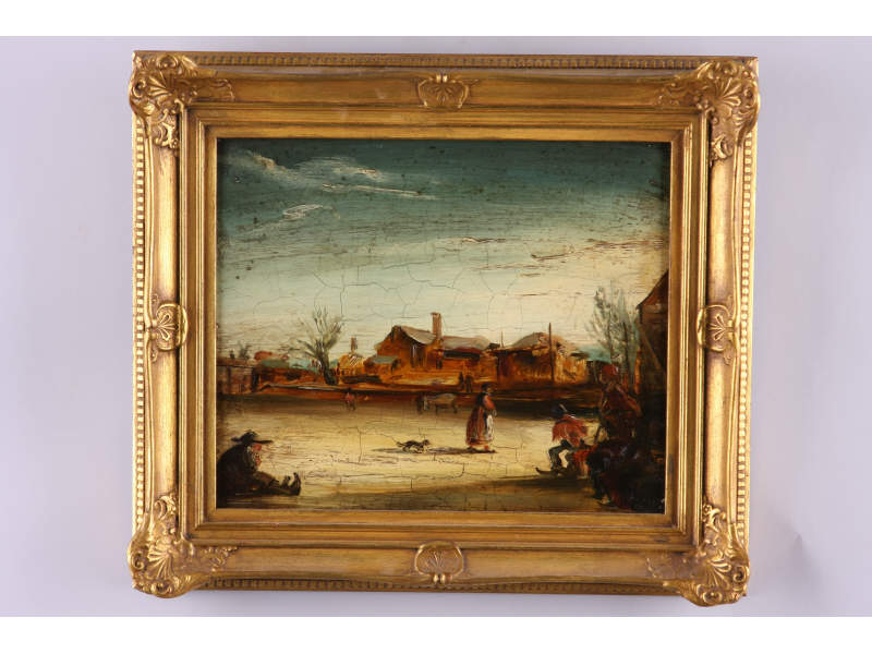 Appraisal: European School Copy after Rembrandt oil on panel unsigned copy