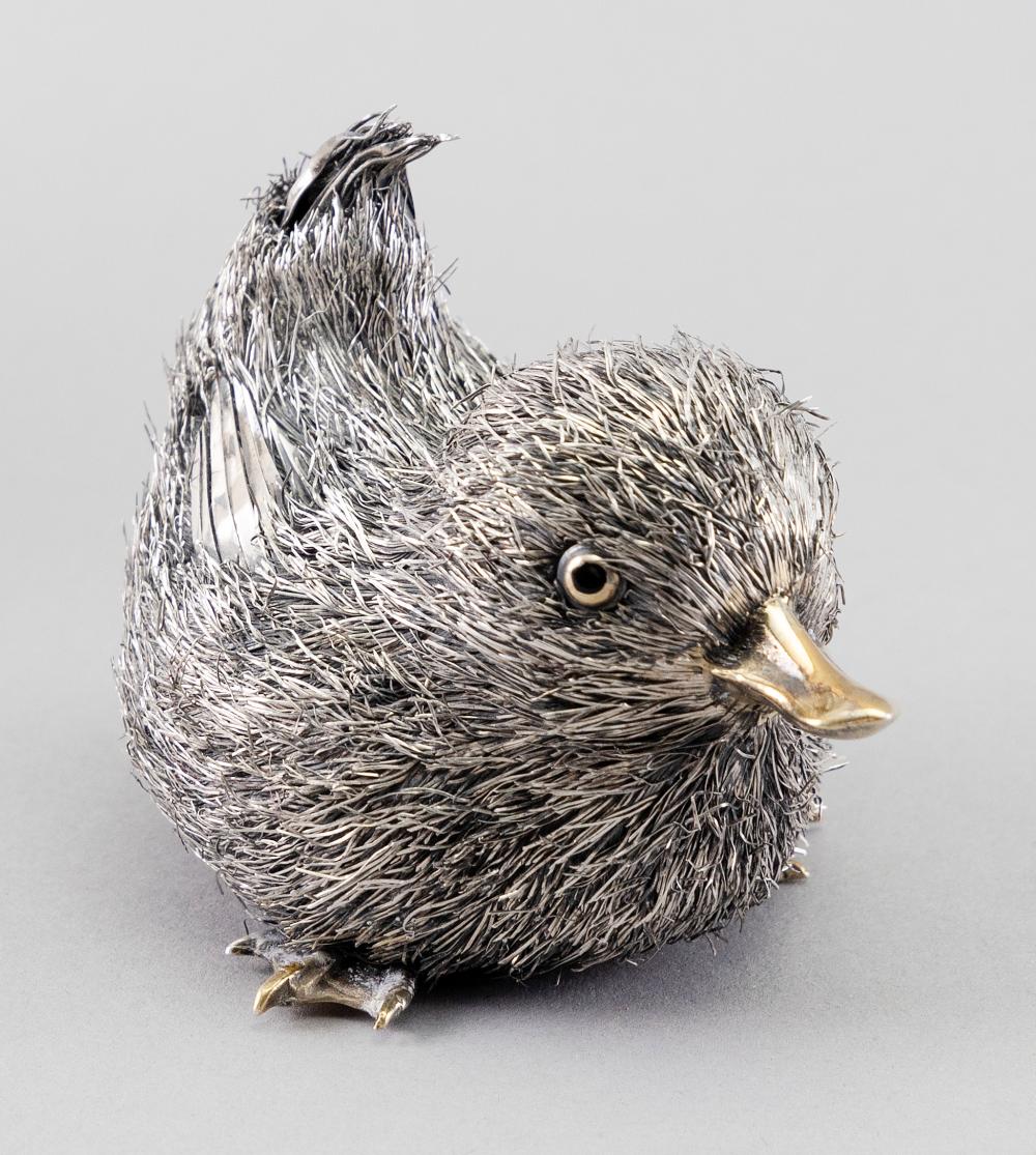 Appraisal: MARIO BUCCELLATI SILVER AND PARCEL-GILT DUCKLING TH CENTURYMARIO BUCCELLATI SILVER