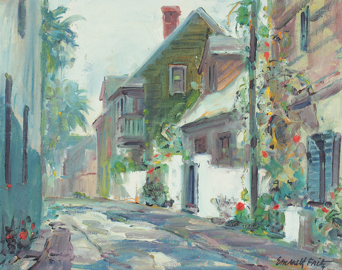 Appraisal: FRITZ Emmett John Emmett American - ''Marine Street Looking North''