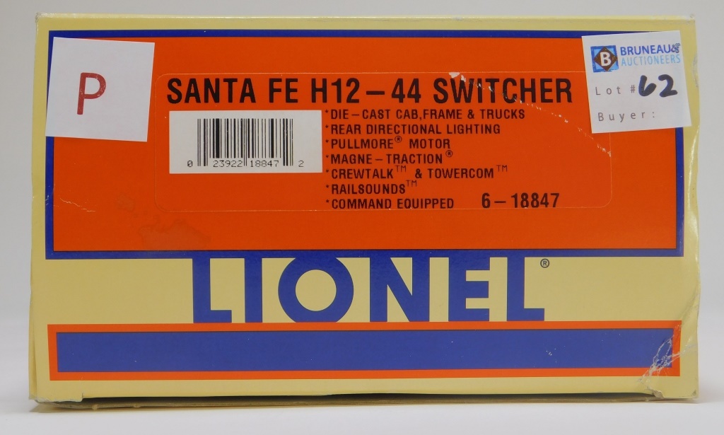 Appraisal: LIONEL SANTA FE H - SWITCHER ENGINE O TRAIN Item