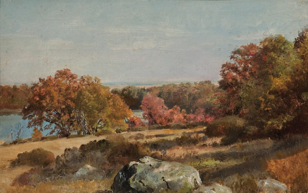 Appraisal: RICHARDS WILLIAM TROST American - ''Thyme Field Cedar Swamp'' Matunuck