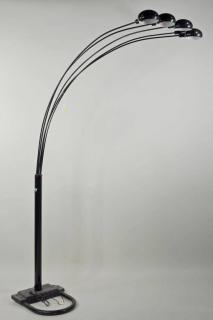 Appraisal: Modernist Five Light Arc Style Floor Lamp Modern tubular enameled