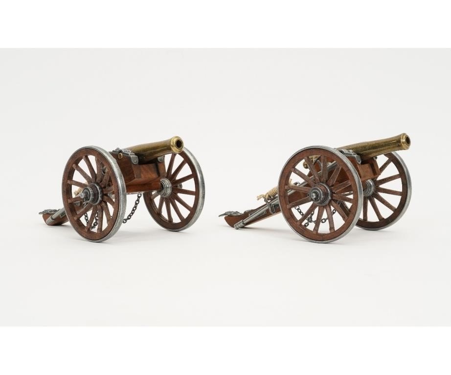 Appraisal: Pair of Dahlgren model cannons made of metal wood and