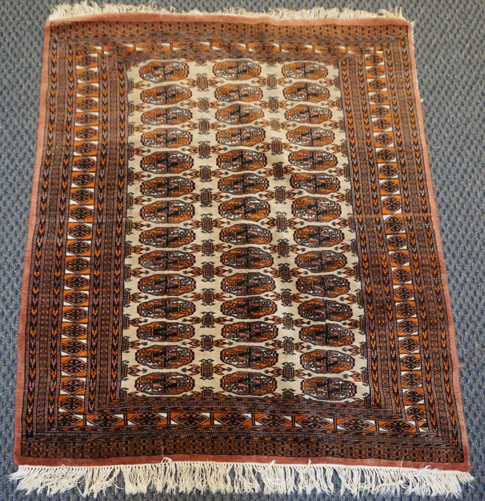 Appraisal: PAKISTAN BOKHARA RUG FT IN X FT INPakistan Bokhara Rug